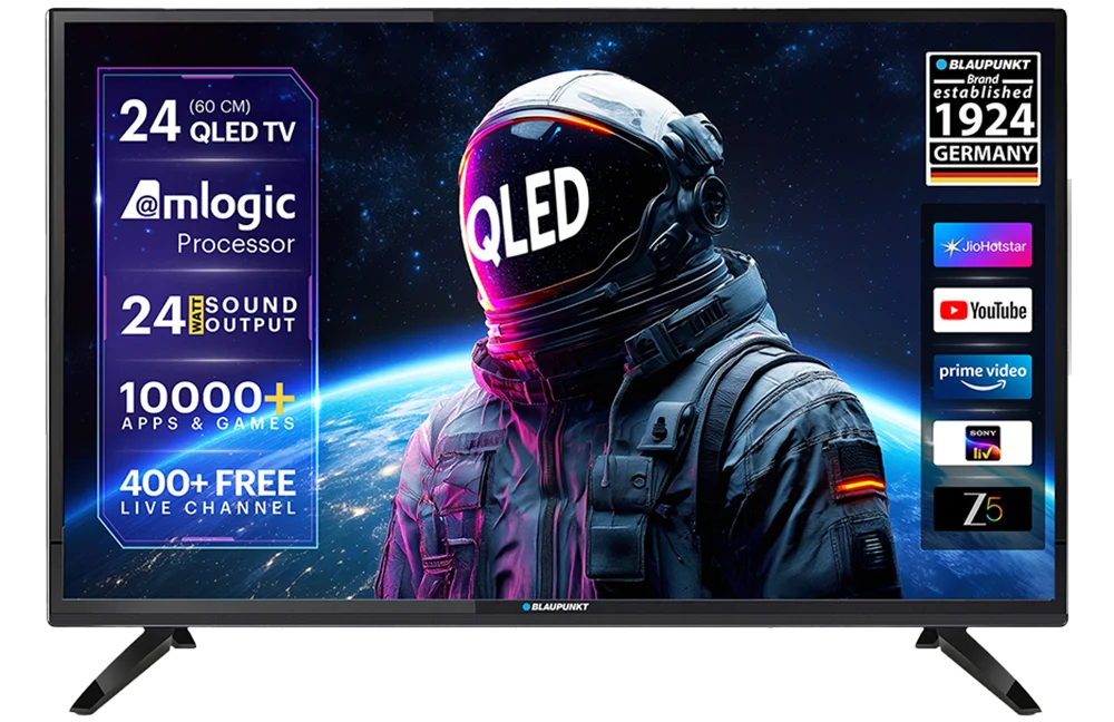 Blaupunkt Sigma QLED 59.69 cm (24 inch) HD Ready LED Smart Linux TV 2025 Edition (24SigmaQ018)