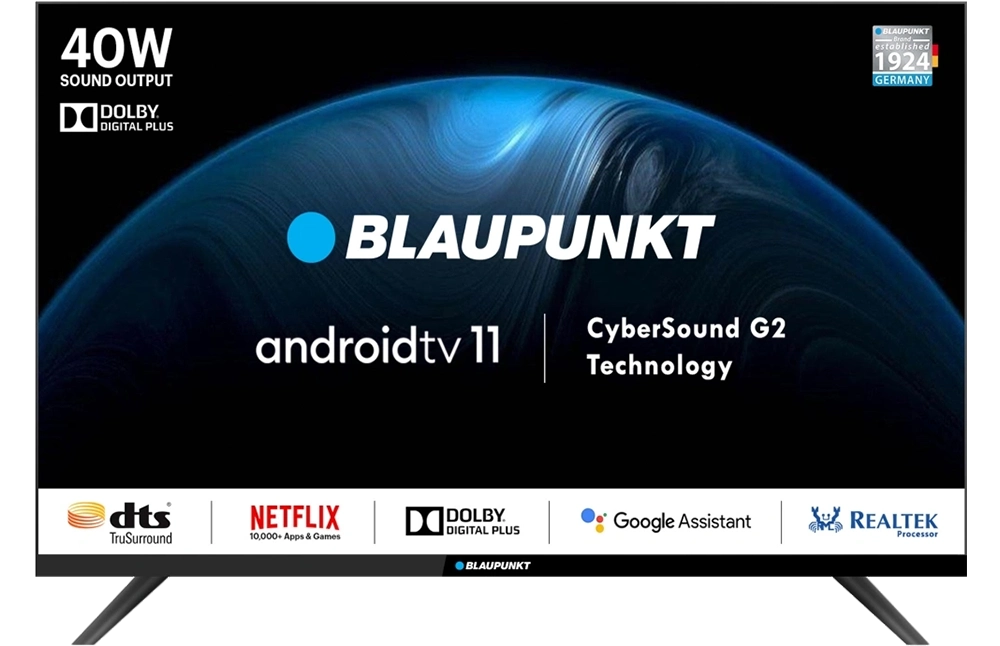 Blaupunkt CyberSound G2 Series 80 cm (32 inch) HD Ready LED Smart Android TV with Dolby Audio & 48 W Sound Output (32CSG7111) view 2