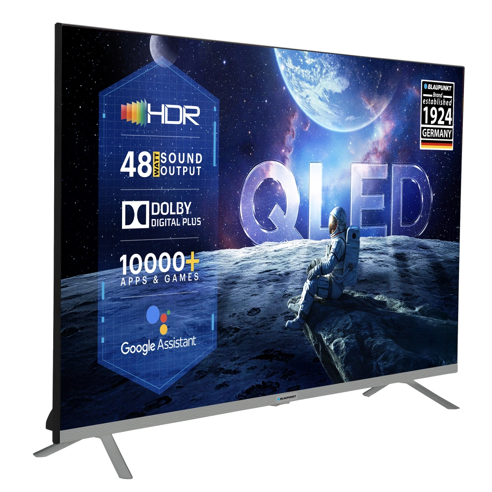 Blaupunkt Quantum Dot 80 cm (32 inch) QLED HD Ready Smart Android TV 2025 Edition with 48W Sound Output | Dolby Audio | Bezel Less Design | RealTek Processor|Chromecast| 10,000 Plus Apps and Games | Google Assistant (32QD7080) view 6