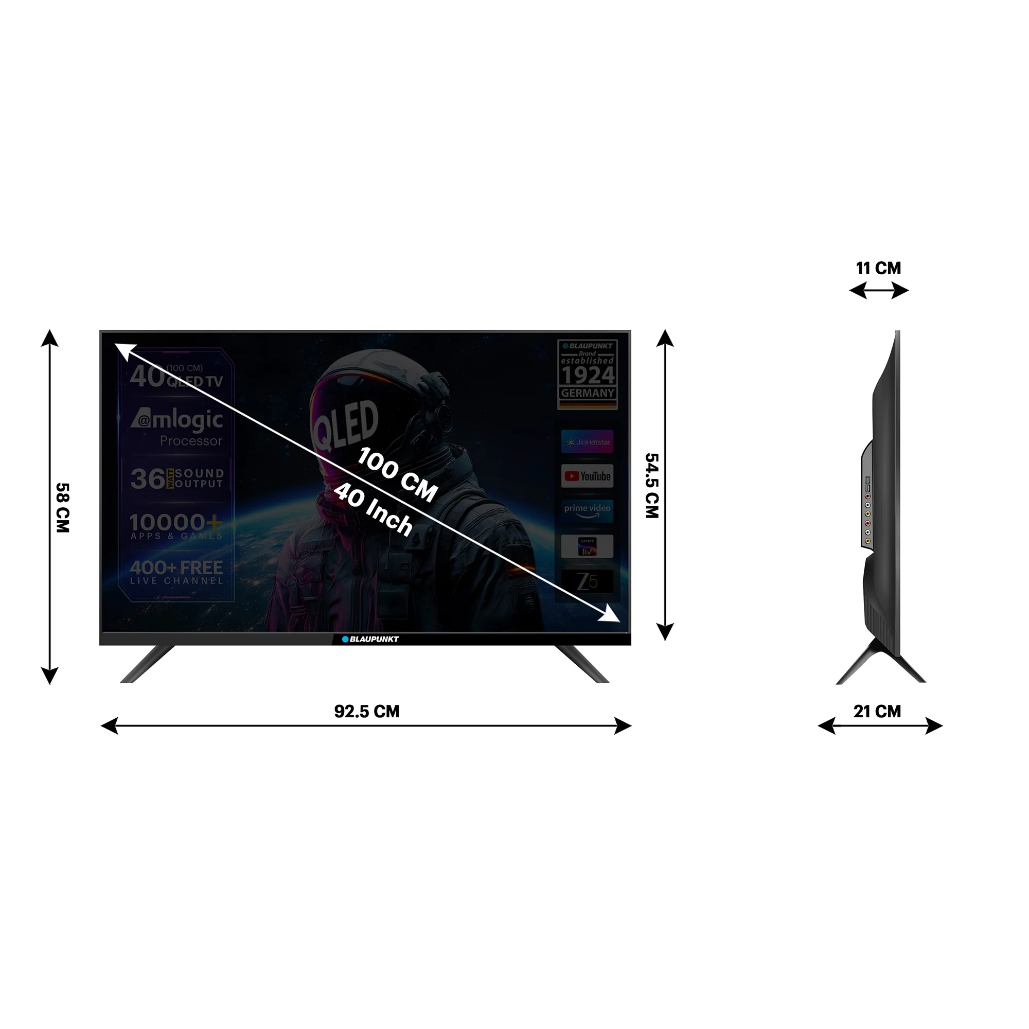 Blaupunkt Sigma QLED 100 cm (40 inch) Full HD LED Smart Linux TV 2025 Edition (40SigmaQ008) view 10