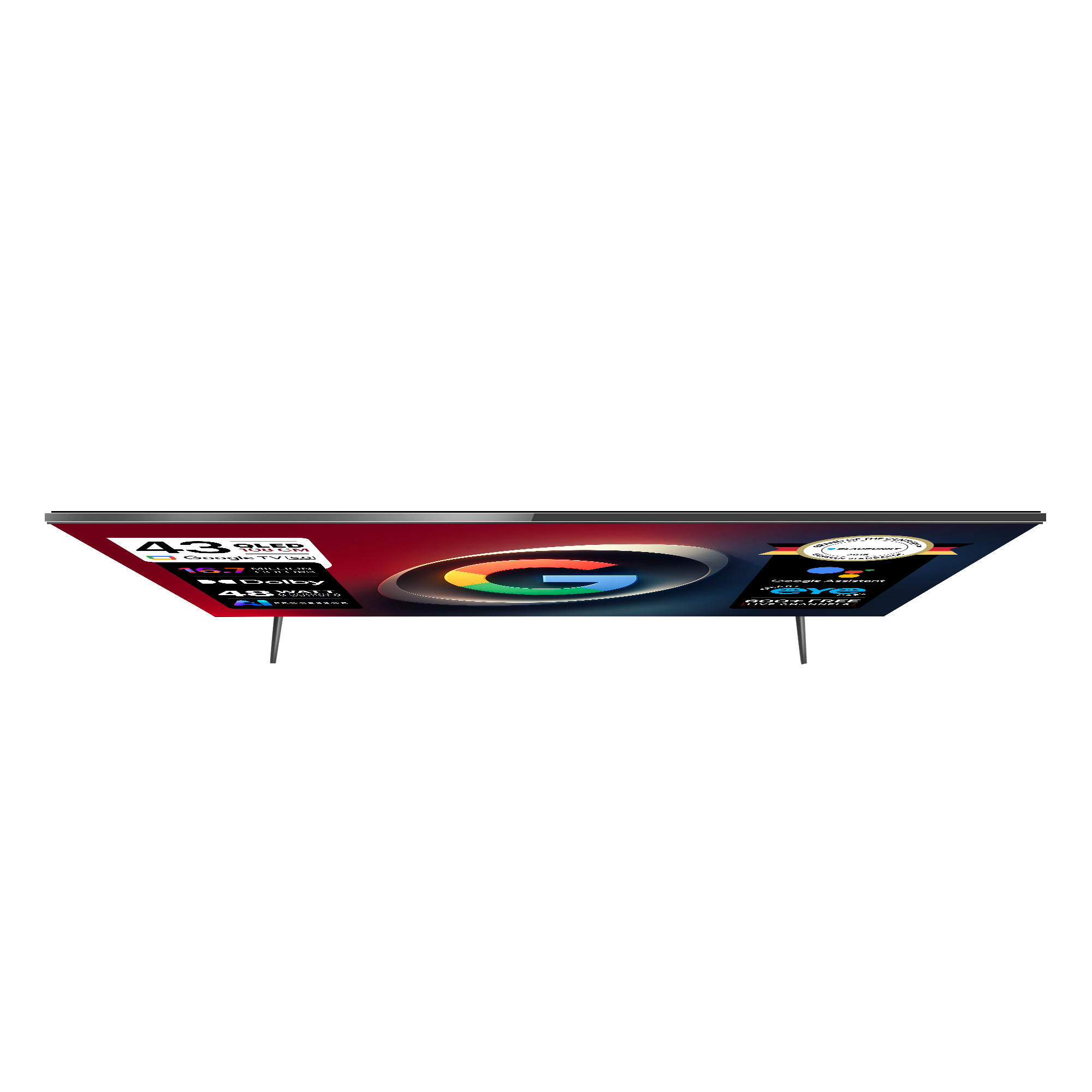 Blaupunkt 108 cm (43 inch) QLED Full HD Smart Google TV 2026 Edition (43FQC7090)