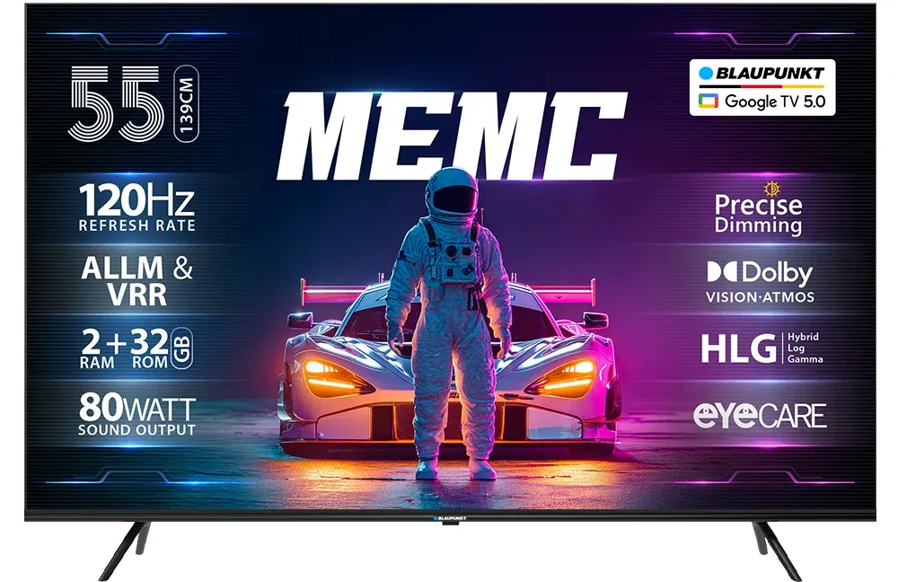 Blaupunkt SonicQ 139 cm (55 inch) QLED Ultra HD (4K) Smart Google TV 2025 Edition (55SQ0707)