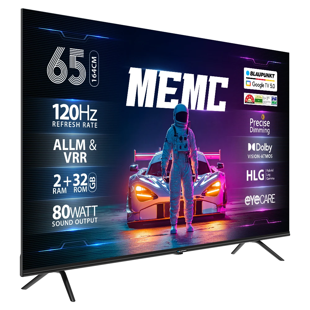 Blaupunkt SonicQ 164 cm (65 inch) QLED Ultra HD (4K) Smart Google TV 2025 Edition (65SQ0303) view 3