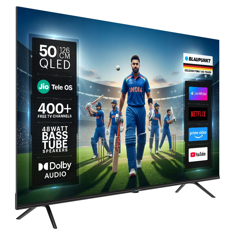 Blaupunkt 126 cm (50 inch) QLED Ultra HD (4K) Smart JioTele OS TV 2025 Edition (BP50JQD0026) view 4