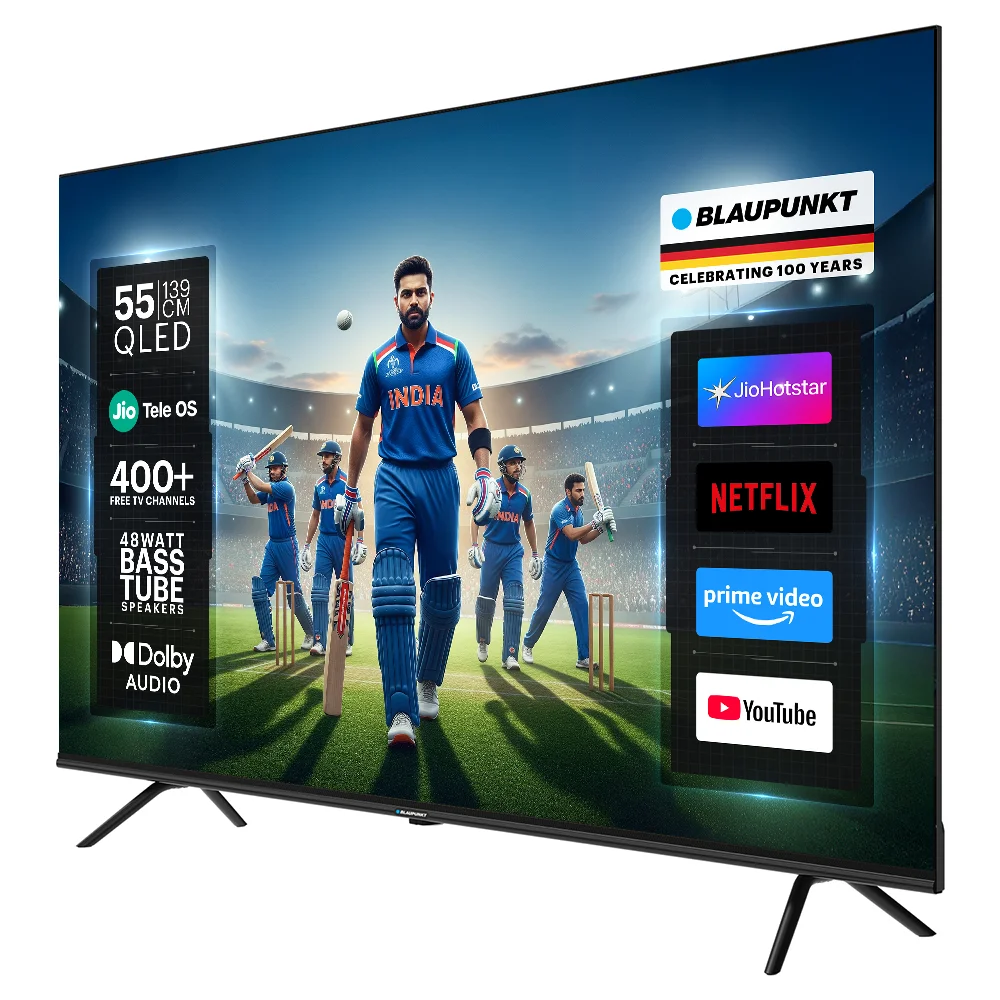 Blaupunkt 139 cm (55 inch) QLED Ultra HD (4K) Smart JioTele OS TV 2025 Edition (BP55JQD0036) view 5