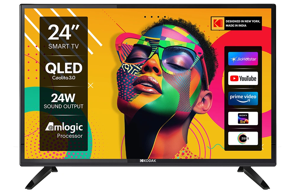 QLED SE 60 cm (24 inch) QLED HD Ready Smart Linux TV 2025 Edition with 24 W Sound output | 2 Speakers | 300 Nits Brightness | Surround Sound | Web Browser | Sports Mode | Thin Bezel (24QSE5007)