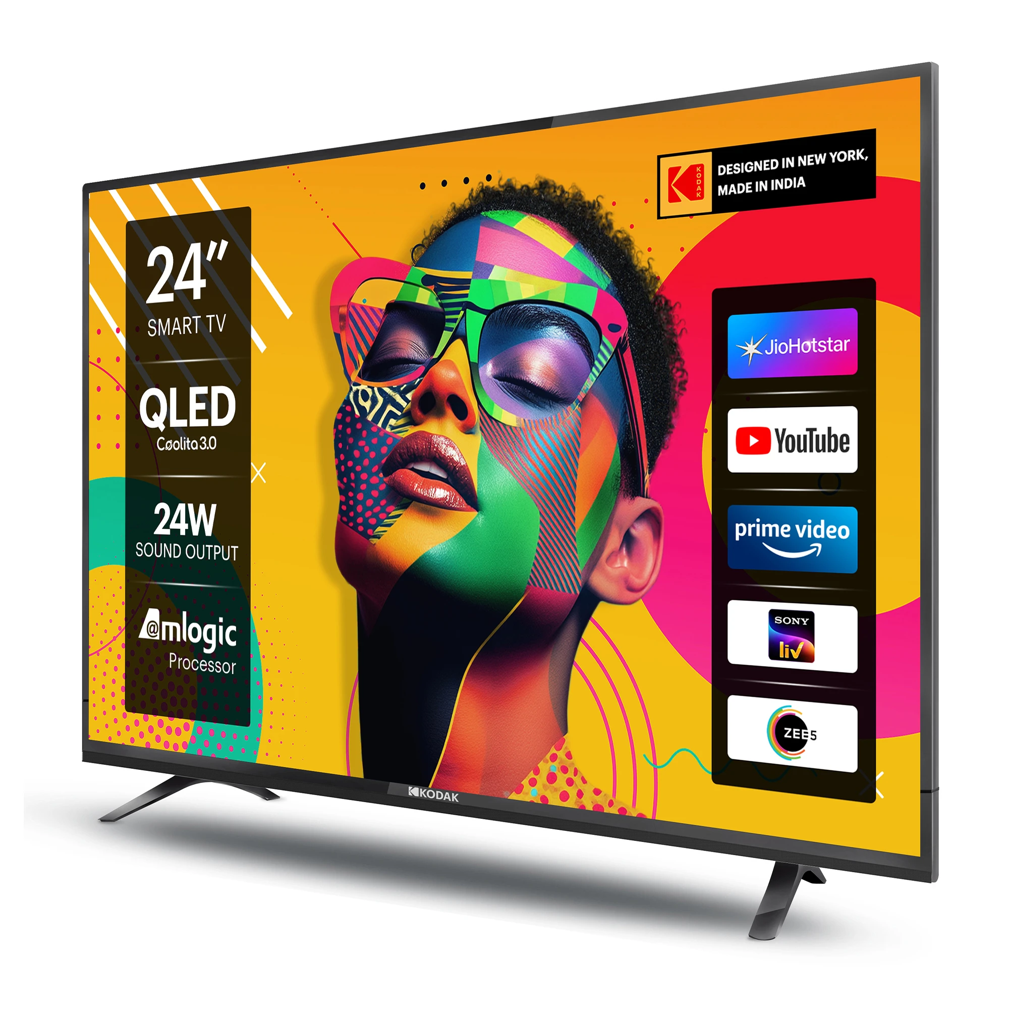 QLED SE 60 cm (24 inch) QLED HD Ready Smart Linux TV 2025 Edition with 24 W Sound output | 2 Speakers | 300 Nits Brightness | Surround Sound | Web Browser | Sports Mode | Thin Bezel (24QSE5007)