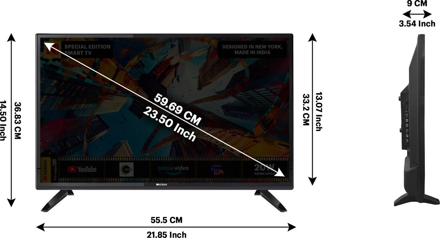 KODAK Special Edition 60 cm (24 inch) HD Ready LED Smart Linux TV with 20W Sound Output (24SE5002) view 9