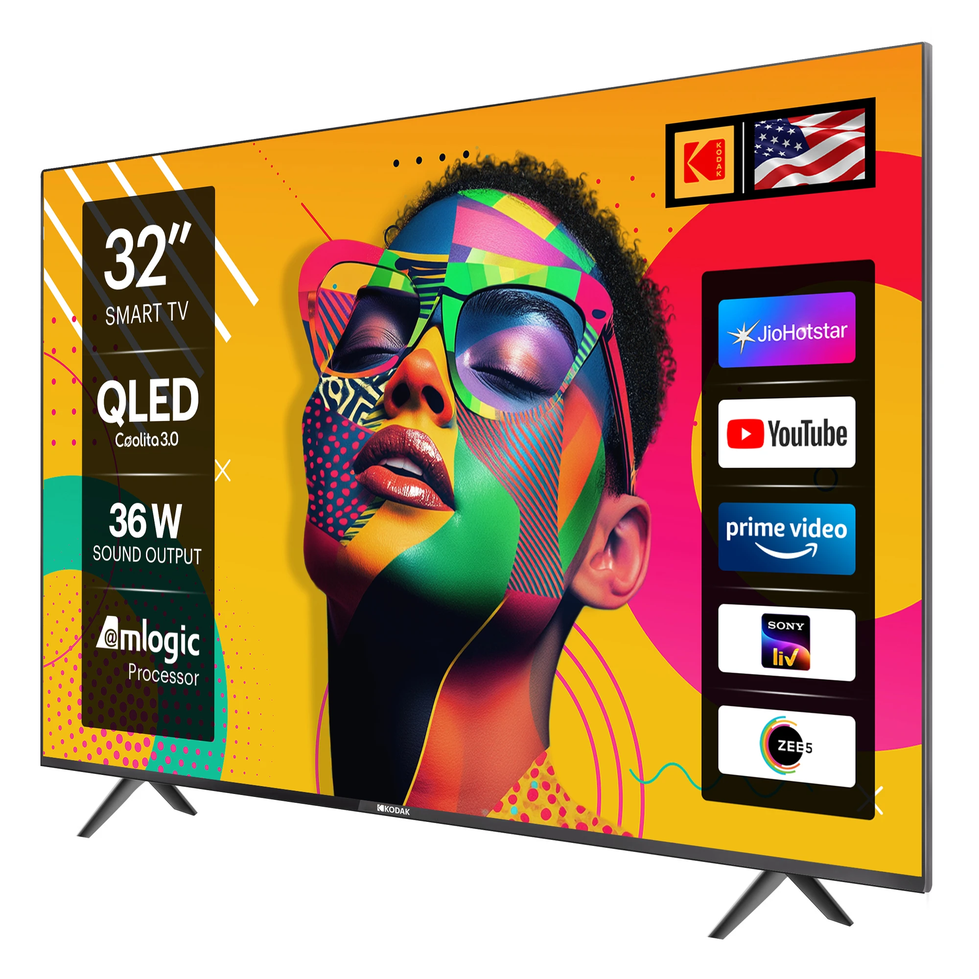 KODAK QLED SE 80 cm (32 inch) QLED HD Ready Smart Linux TV 2025 Edition (32QSE5080) view 8