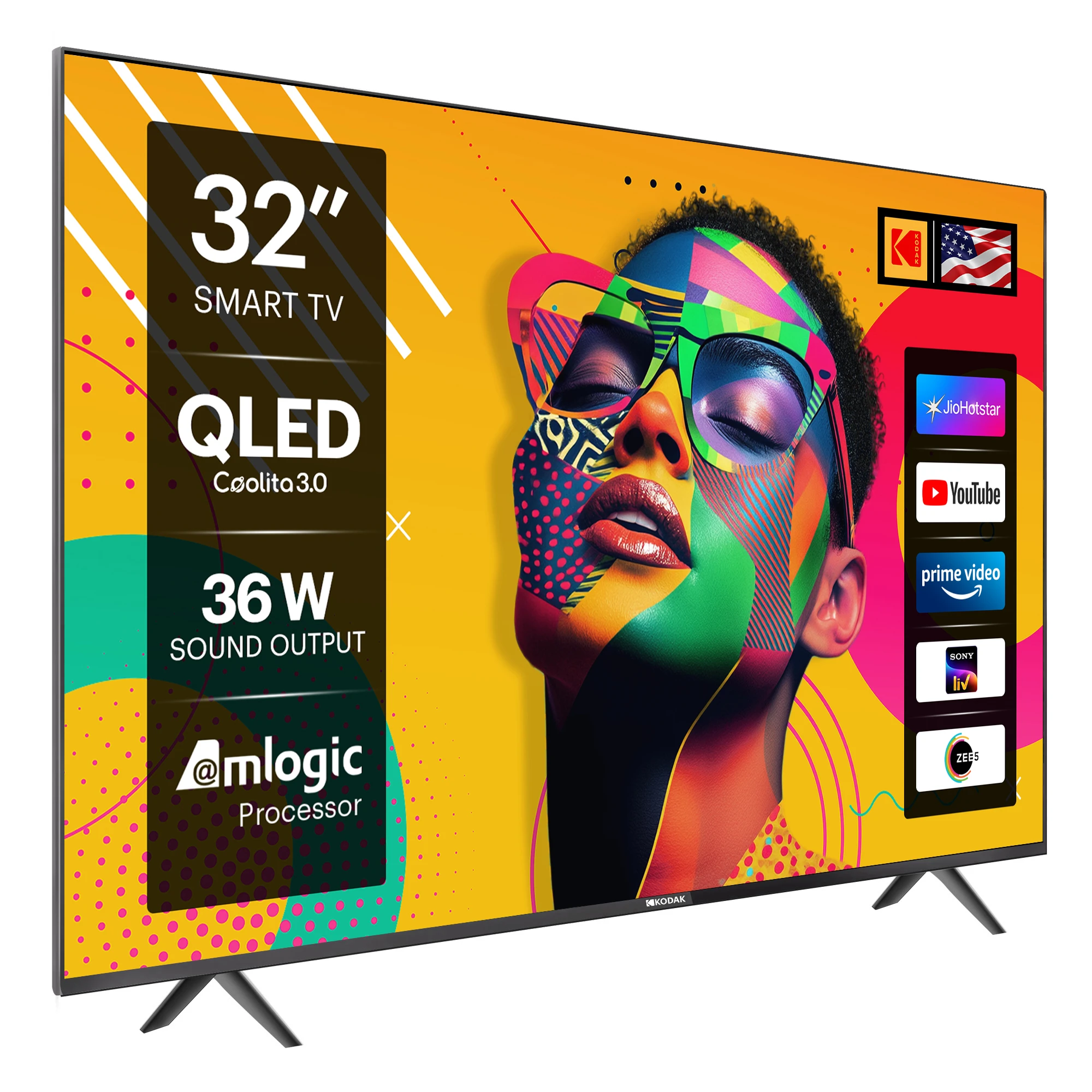 KODAK QLED SE 80 cm (32 inch) QLED HD Ready Smart Linux TV 2025 Edition (32QSE5080) view 9