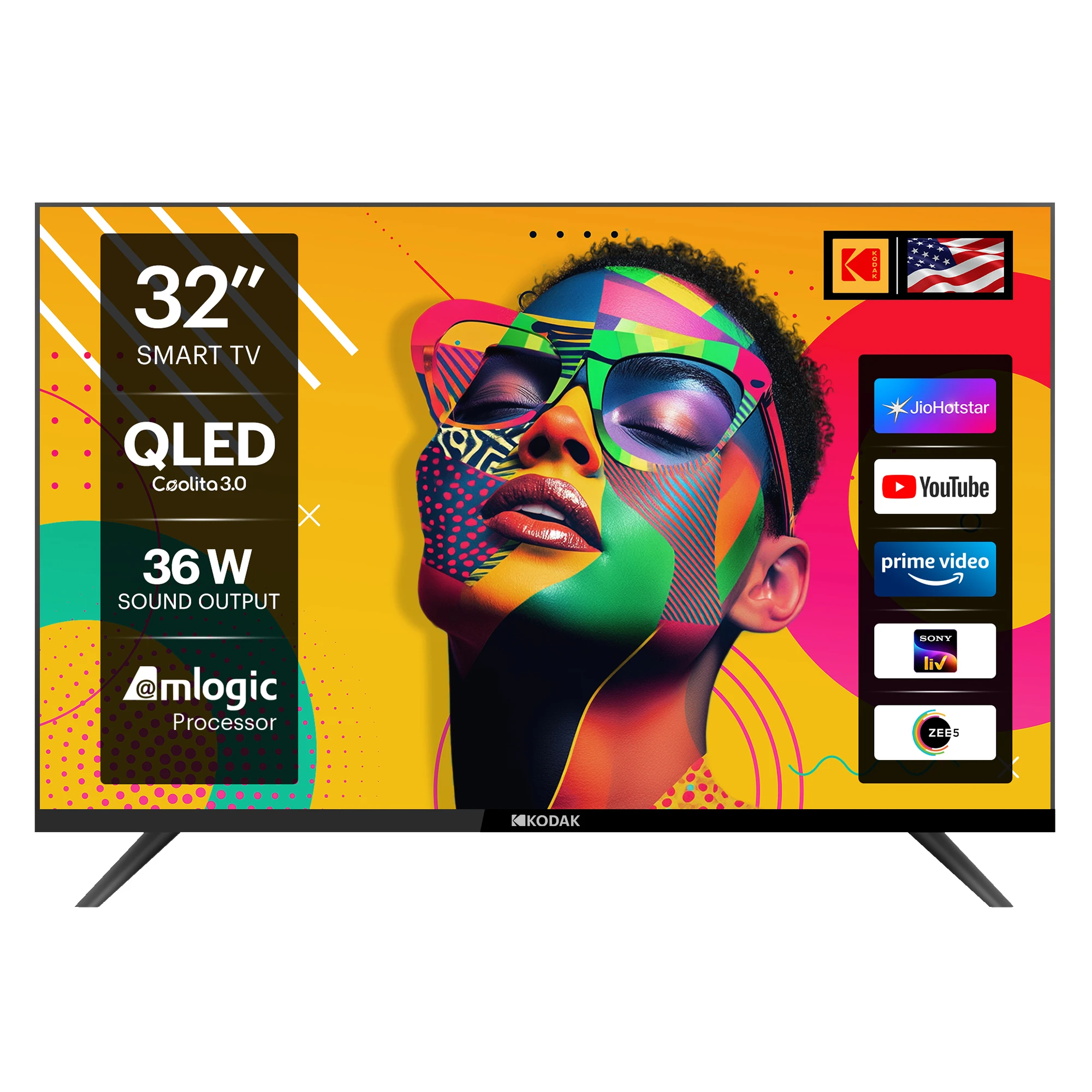 KODAK QLED SE 80 cm (32 inch) QLED HD Ready Smart Linux TV 2025 Edition (32QSE5080) view 10