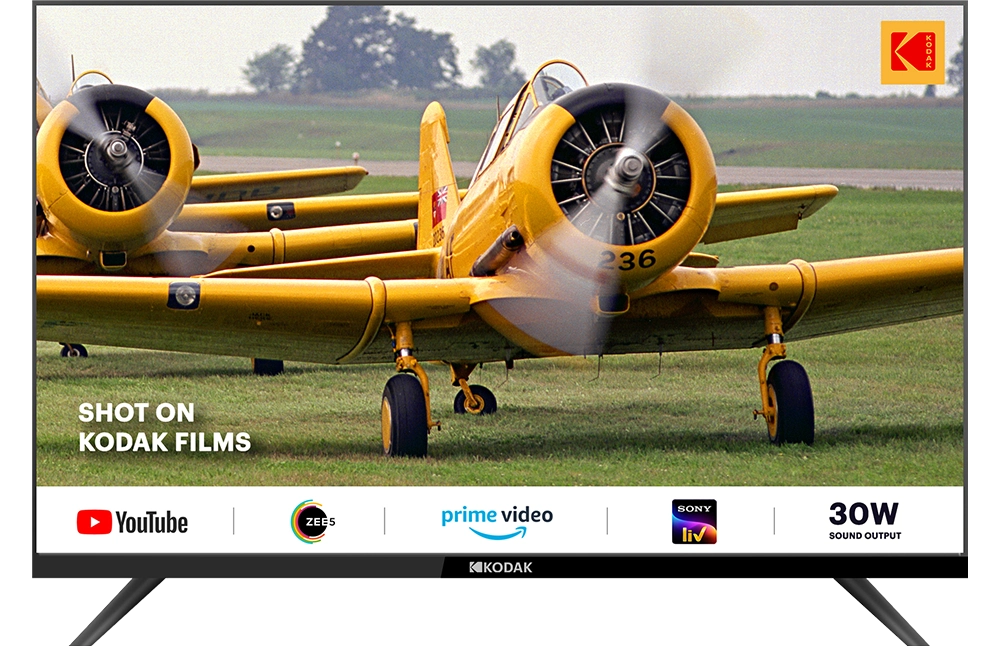 KODAK Special Edition 80 cm (32 inch) HD Ready LED Smart Linux TV with 30W Sound Output & Bezel-Less Design (32SE5001BL)