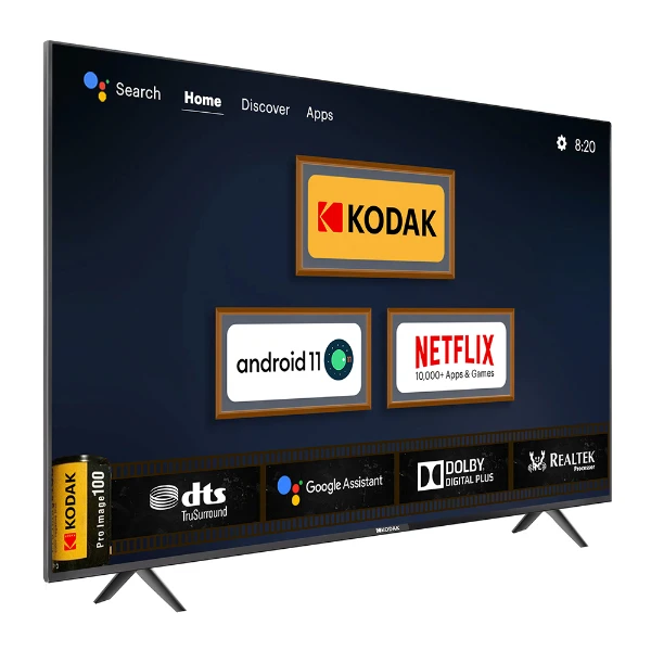 Kodak 108 cm (43 inch) Full HD LED Smart Android TV with Android 11 and Dolby Digital Plus (439X5081)