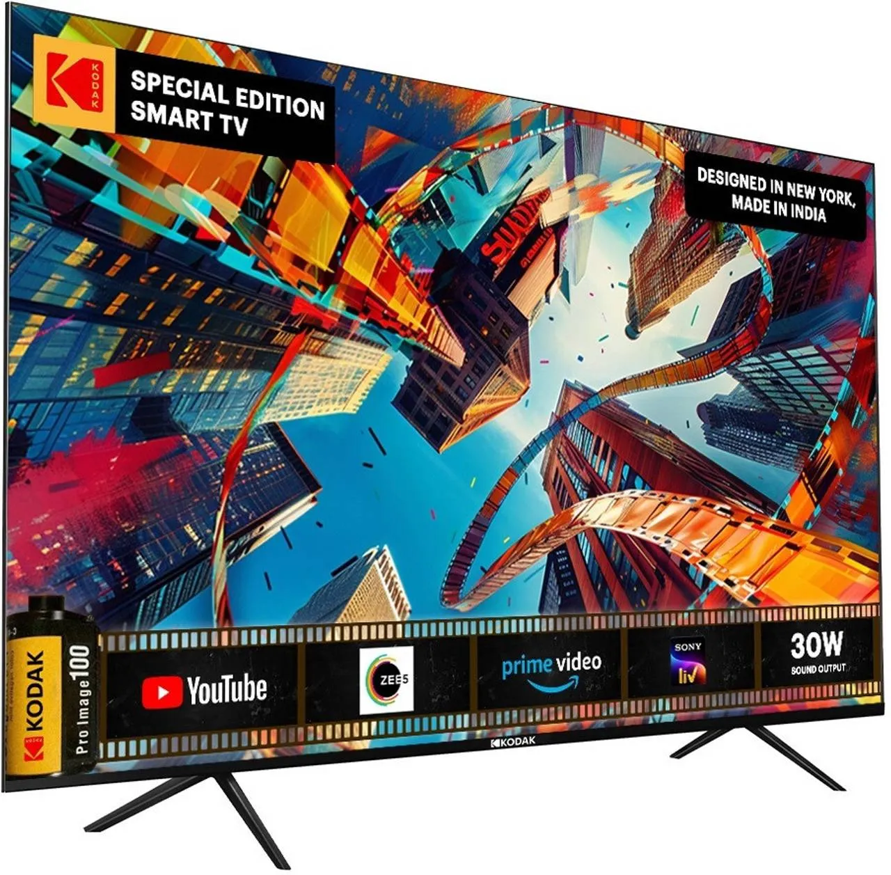 KODAK Special Edition 108 cm (43 inch) Full HD LED Smart Linux TV with 30W Sound Output & Bezel-Less Design (43SE5004BL) view 3