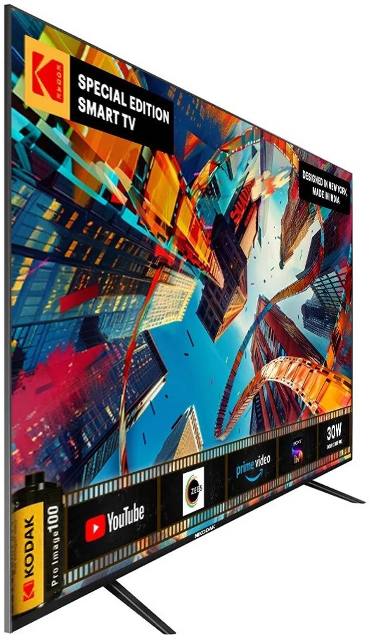 KODAK Special Edition 108 cm (43 inch) Full HD LED Smart Linux TV with 30W Sound Output & Bezel-Less Design (43SE5004BL) view 4