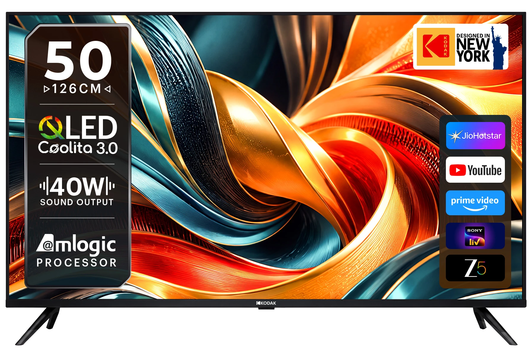 kodaktv SE 126 cm (50 inch) Full HD LED Smart Linux TV 2026 Edition (50QSE5055)