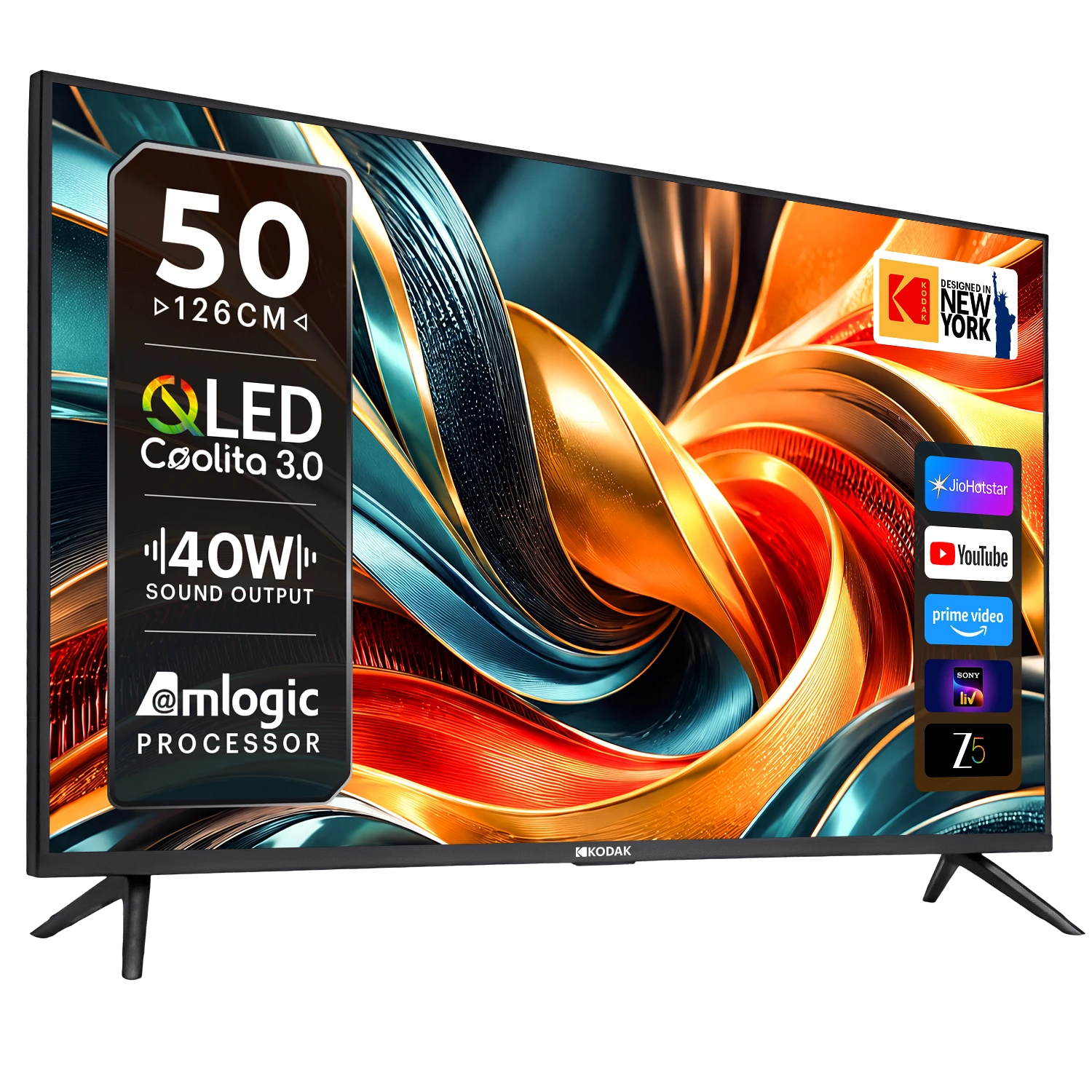 kodaktv SE 126 cm (50 inch) Full HD LED Smart Linux TV 2026 Edition (50QSE5055)