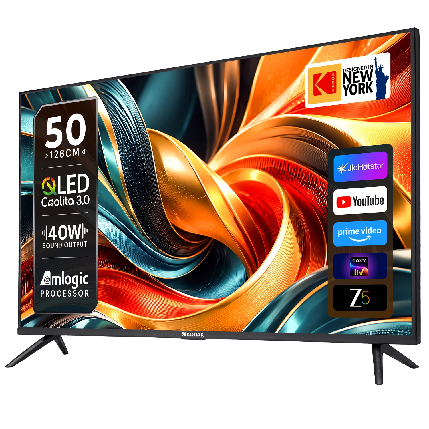 kodaktv SE 126 cm (50 inch) Full HD LED Smart Linux TV 2026 Edition (50QSE5055)