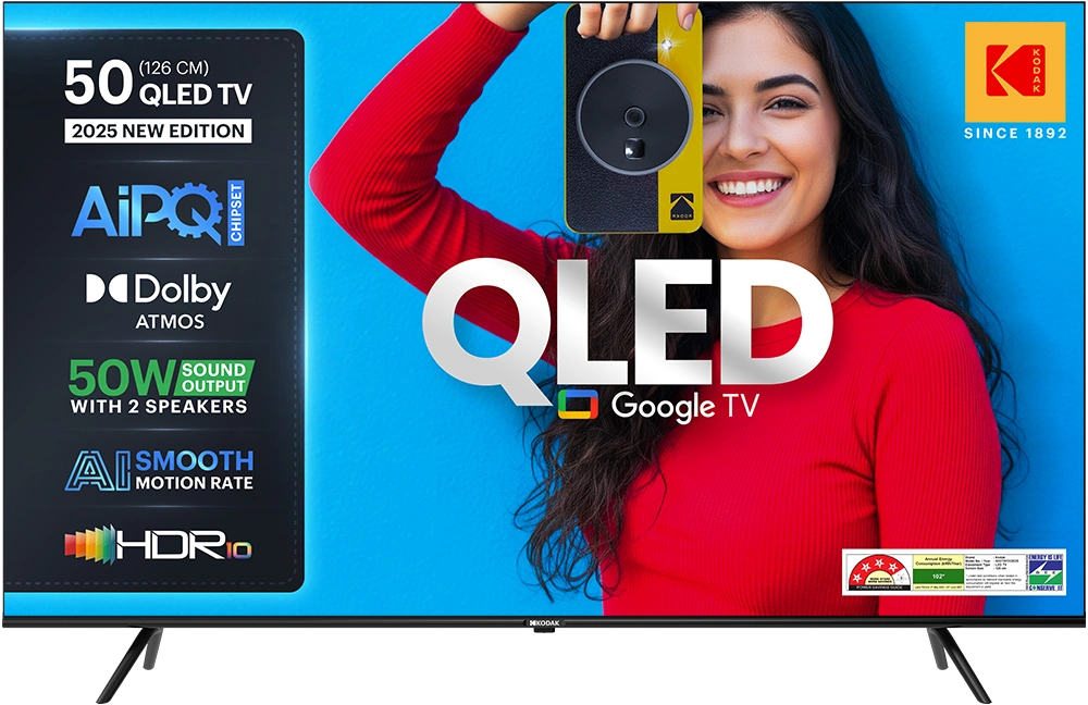 KODAK Matrix 126 cm (50 inch) QLED Ultra HD (4K) Smart Google TV 2025 Edition (50ST5015)