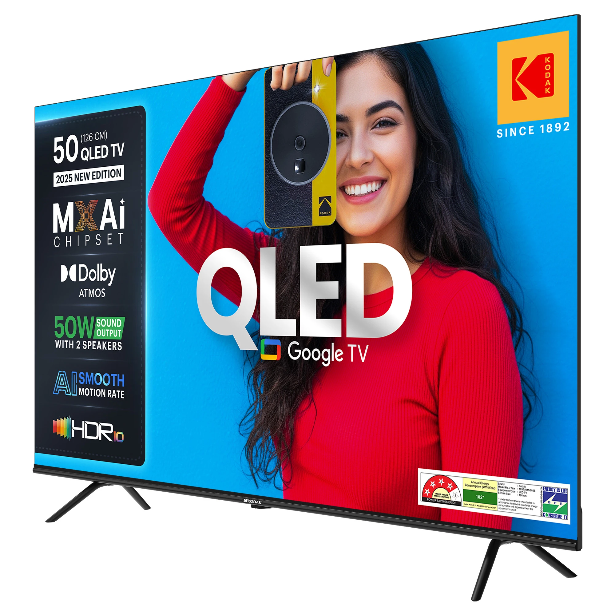 KODAK Matrix 126 cm (50 inch) QLED Ultra HD (4K) Smart Google TV 2025 Edition (50ST5015) view 9