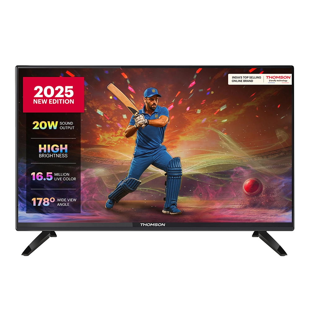 Thomson 60 cm (24 inch) HD Ready LED TV 2025 Edition with 20W Sound Output | 2 Speakers | Wide View Angle| Vivid Color | Bezel Design | Sports Mode (24TM2490-25) view 3