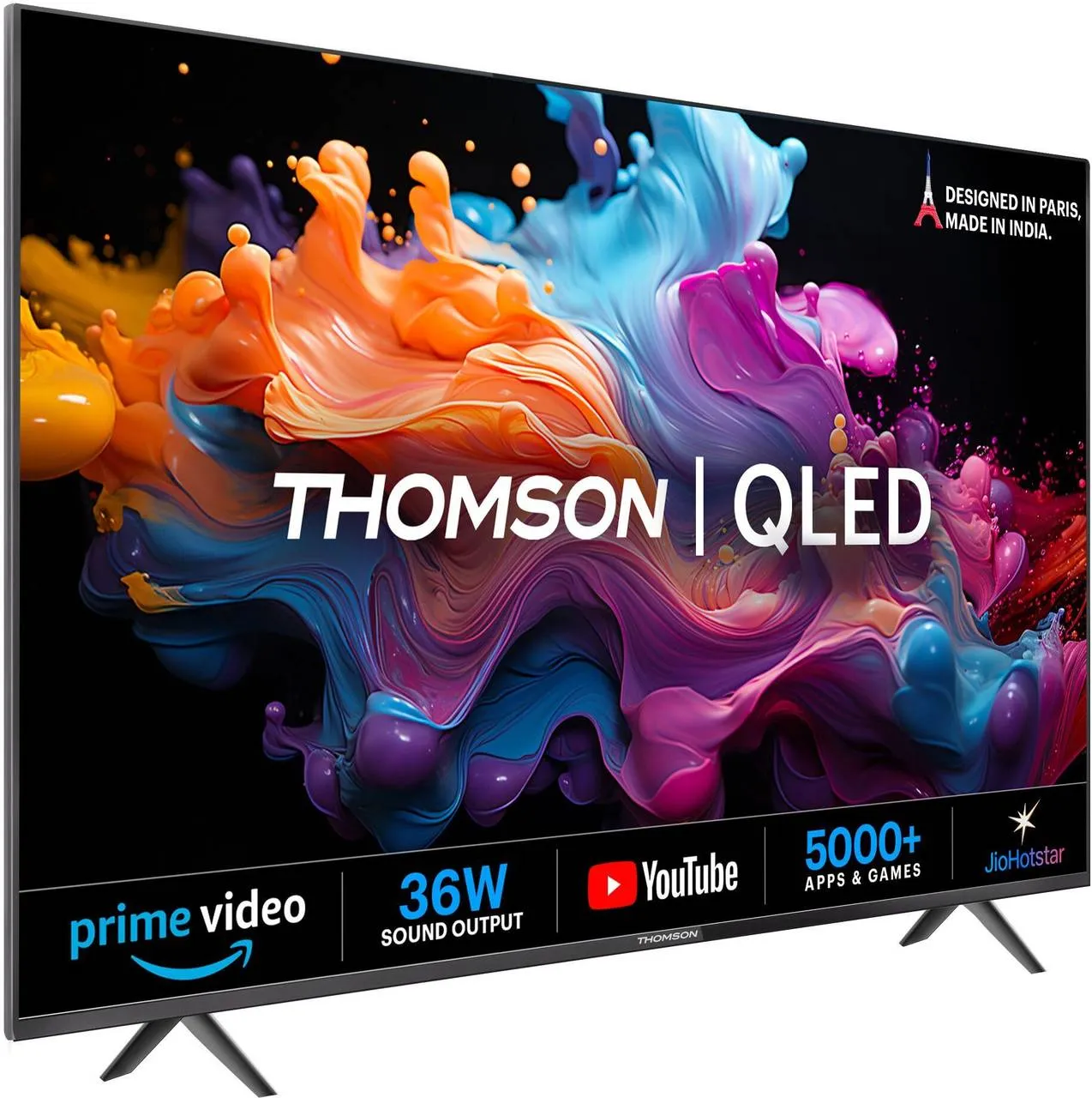 Thomson Alpha QLED 80 cm (32 inch) QLED HD Ready Smart Linux TV 2025 Edition with 36W Sound Output | Web Browser | Sports Mode | Bezel - Less Design (32AlphaQ019)#JustHere view 3