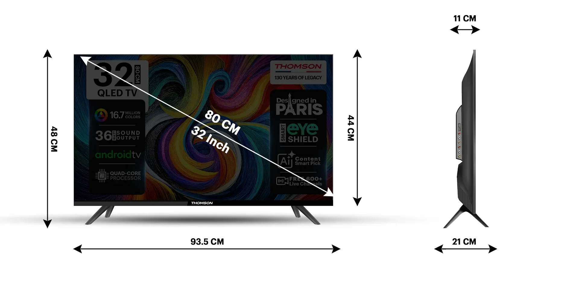 Thomson 9A Series 80 cm (32 inch) HD Ready LED Smart Android TV (32PATH0011)