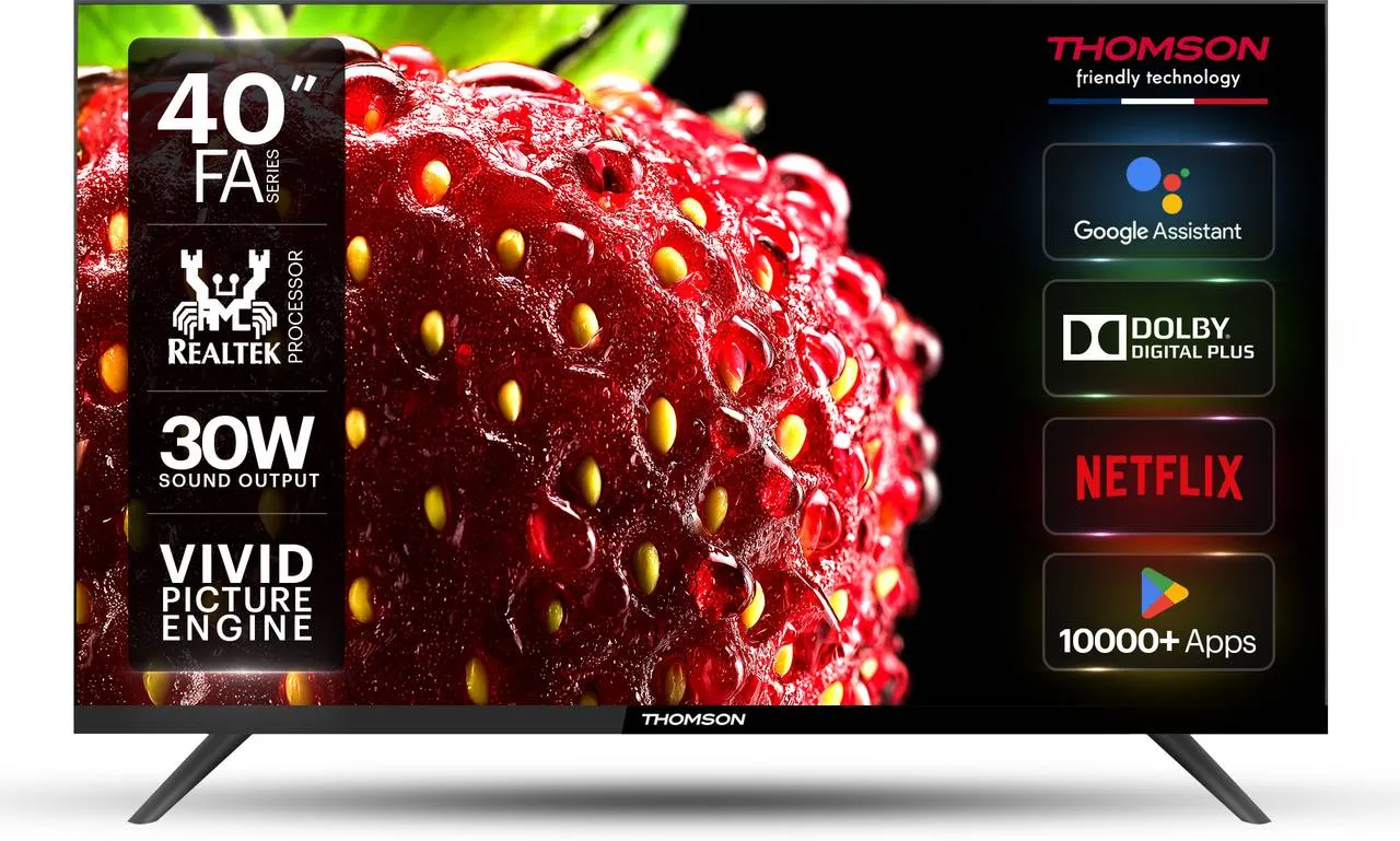 Thomson FA Series 100 cm (40 inch) Full HD LED Smart Android TV with Dolby Digital Plus & Android 11 (40RT1033)