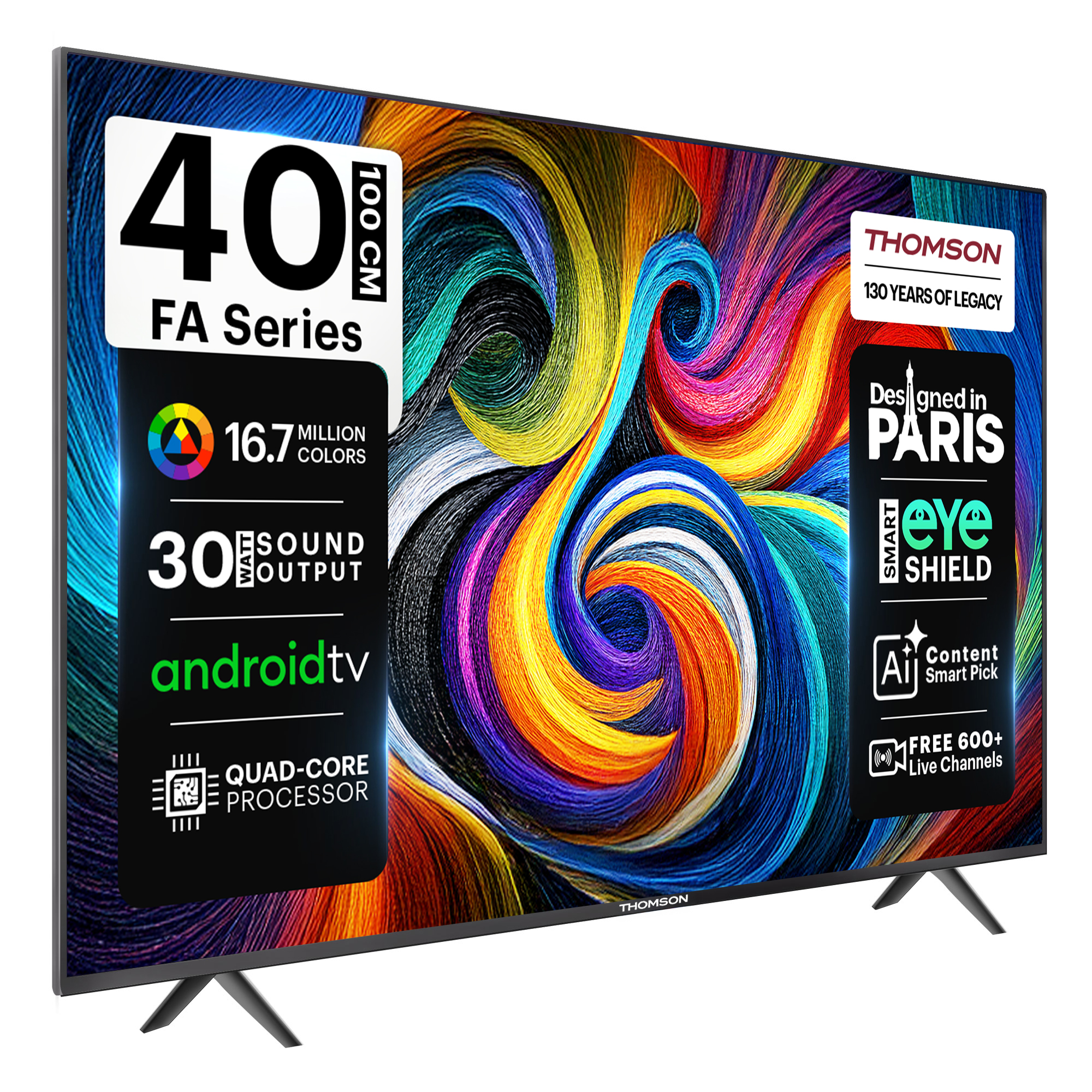 Thomson FA Series 100 cm (40 inch) Full HD LED Smart Android TV with Dolby Digital Plus & Android 11 (40RT1033)