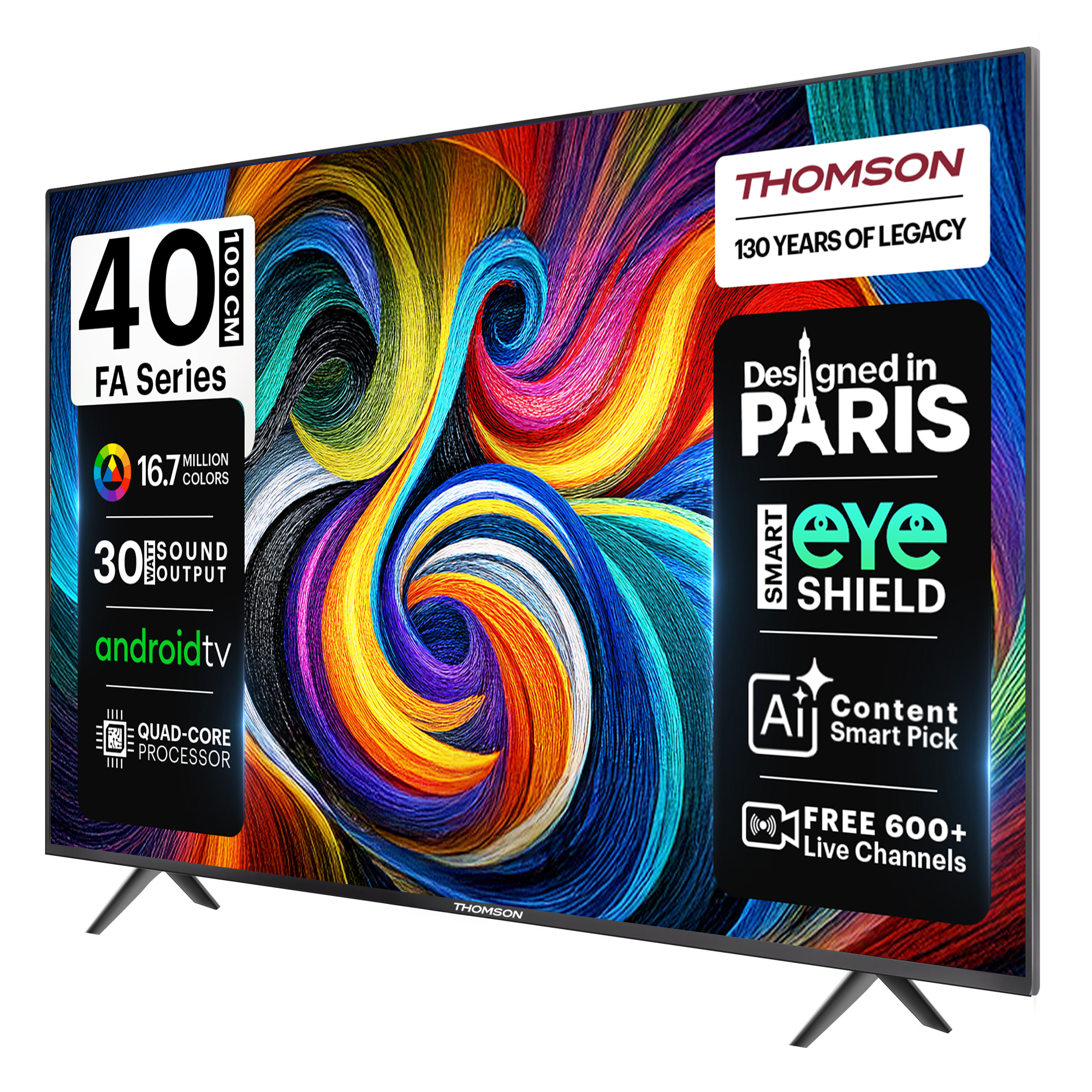 Thomson FA Series 100 cm (40 inch) Full HD LED Smart Android TV with Dolby Digital Plus & Android 11 (40RT1033)