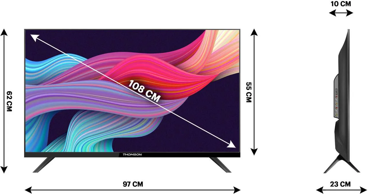 Thomson World Cup 108 cm (43 inch) Full HD LED Smart Linux TV with 40 W Sound Output | Wide View Angle | Vivid Color | Bezel-Less Design | Web Browser | Sports Mode (43Alpha005BL) view 7
