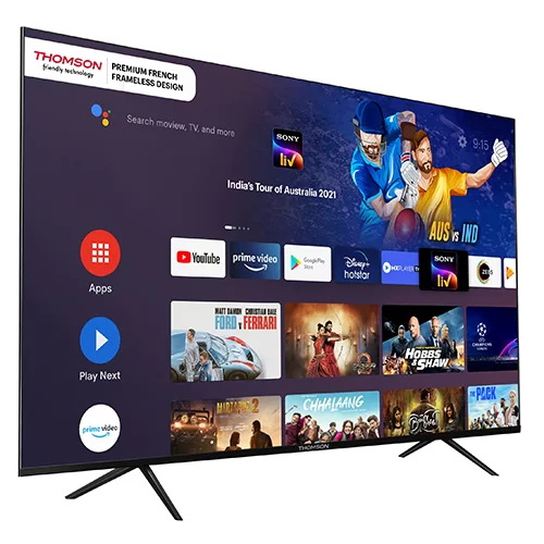 9A Series 108 cm (43 inch) Full HD LED Smart Android TV with Bezel Less Display (43PATH0009 BL)