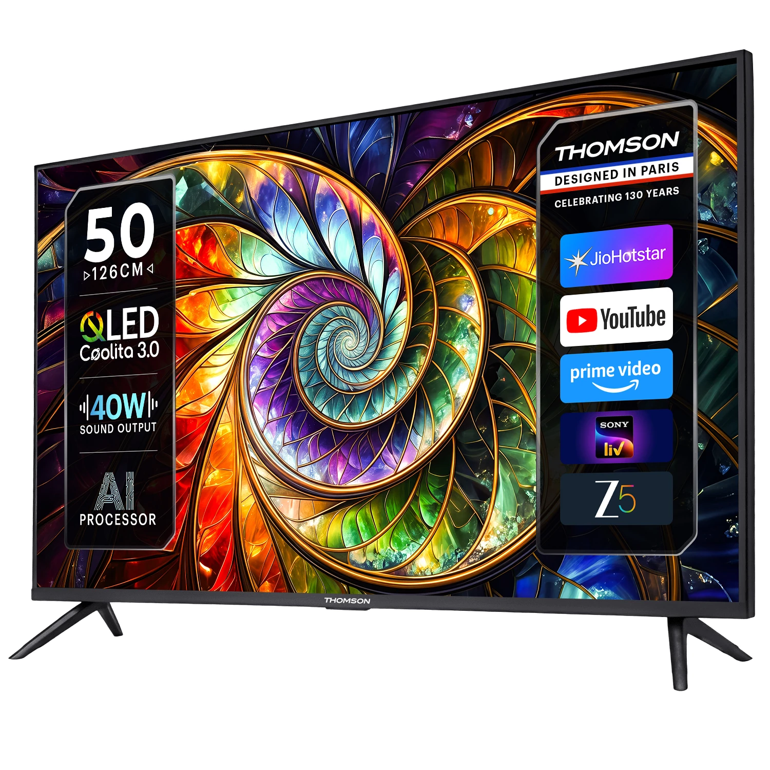 Thomson ALPHA 126 cm (50 inch) Full HD LED Smart Linux TV 2026 Edition (50AlphaQ999)