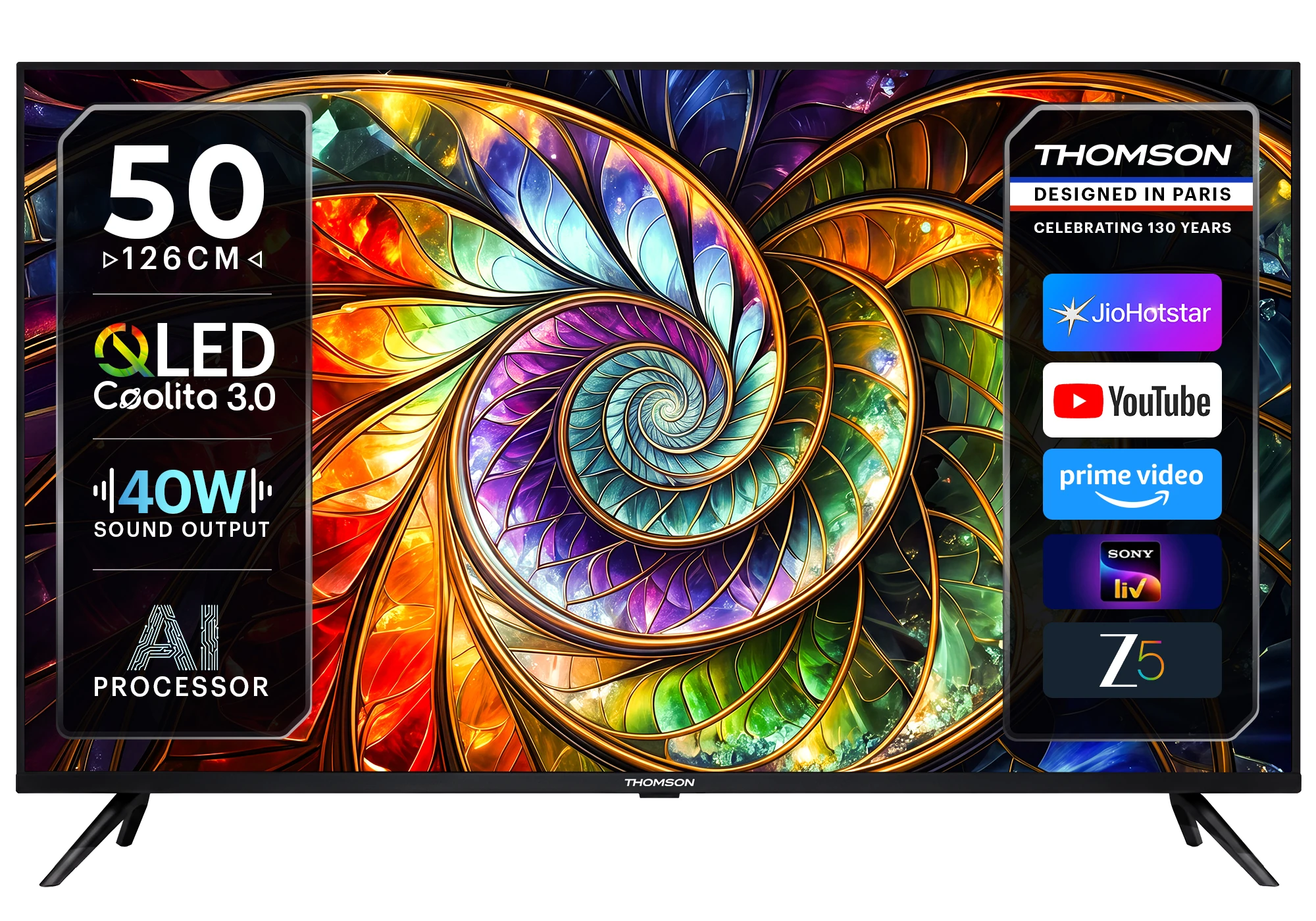 Thomson ALPHA 126 cm (50 inch) Full HD LED Smart Linux TV 2026 Edition (50AlphaQ999)