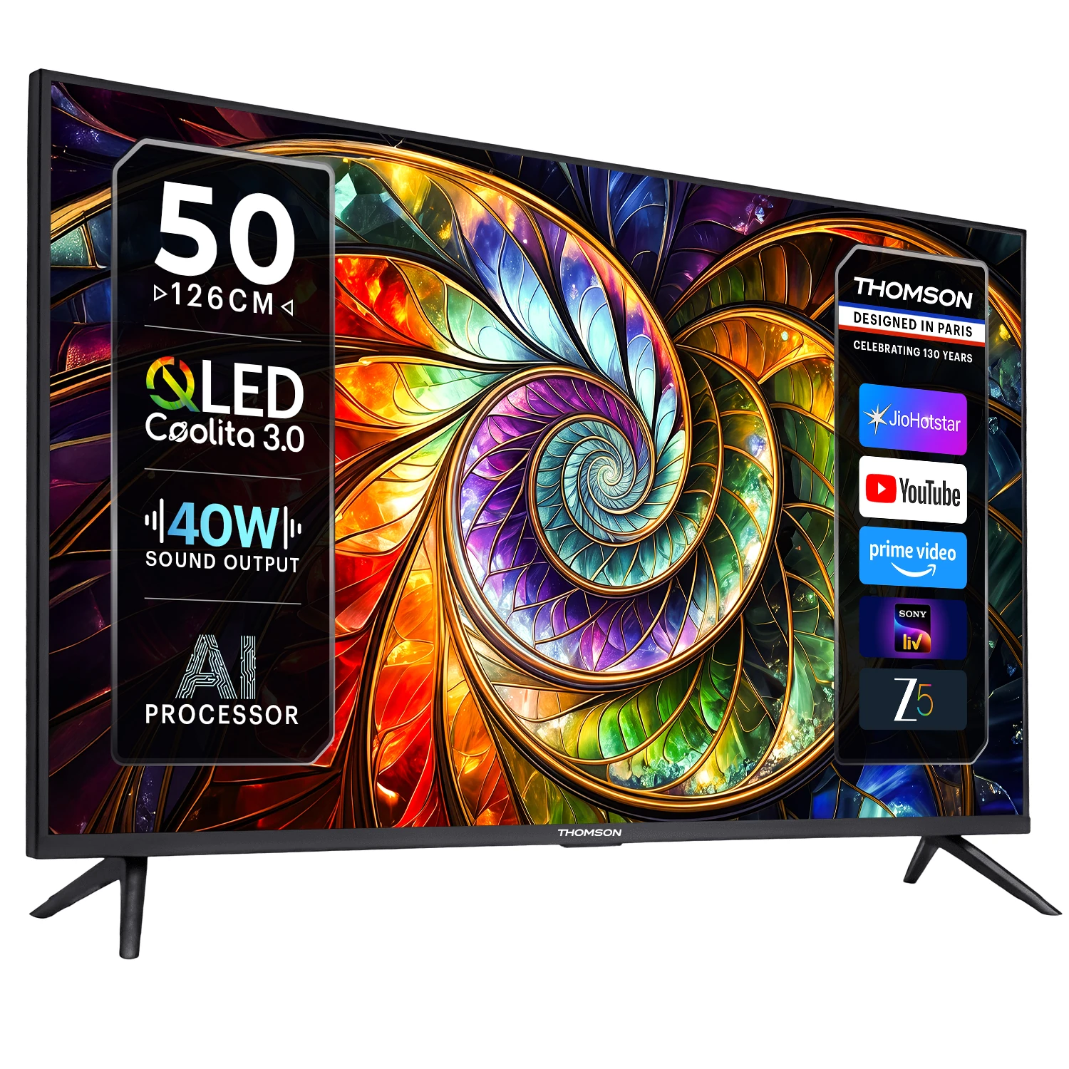 Thomson ALPHA 126 cm (50 inch) Full HD LED Smart Linux TV 2026 Edition (50AlphaQ999)