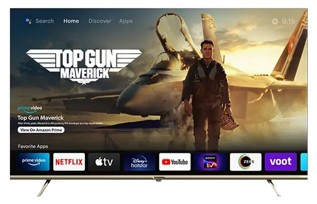 Thomson OATHPRO Max 108 cm (43 inch) Ultra HD (4K) LED Smart Android TV with Dolby MS12 & 40W Speakers  (43OPMAX9099)