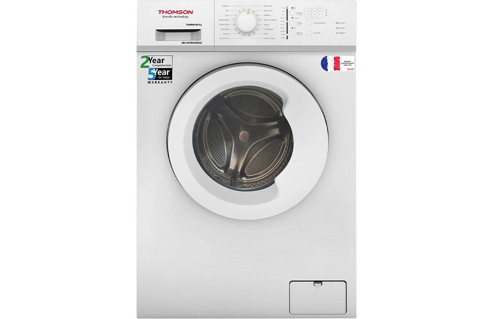 Thomson 8.5 kg Fully Automatic Front Load with In-built Heater White