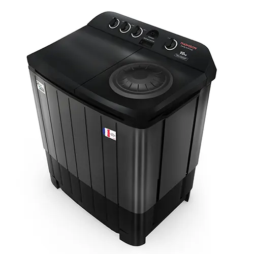 Thomson 10 kg Aqua Magic with Double Waterfall Semi Automatic Top Load Washing Machine Black, Grey (TSA1000SP) view 5