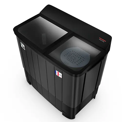 Thomson 12 kg Aqua Magic Toughen Glass with soft closure and Double Waterfall Semi Automatic Top Load Washing Machine Black, Grey (TSA1200SP) view 5