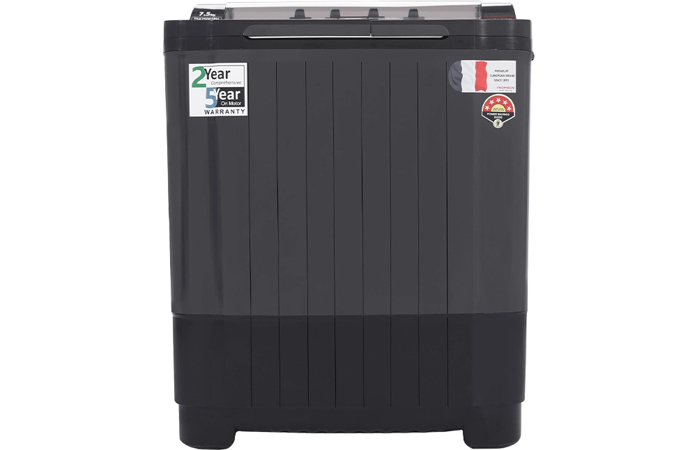 Thomson 7.5 kg Semi Automatic Top Load Washing Machine Black, Grey (TSA7500SPH) view 2