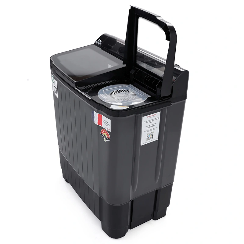 Thomson 7.5 kg Semi Automatic Top Load Washing Machine Black, Grey (TSA7500SPH) view 4