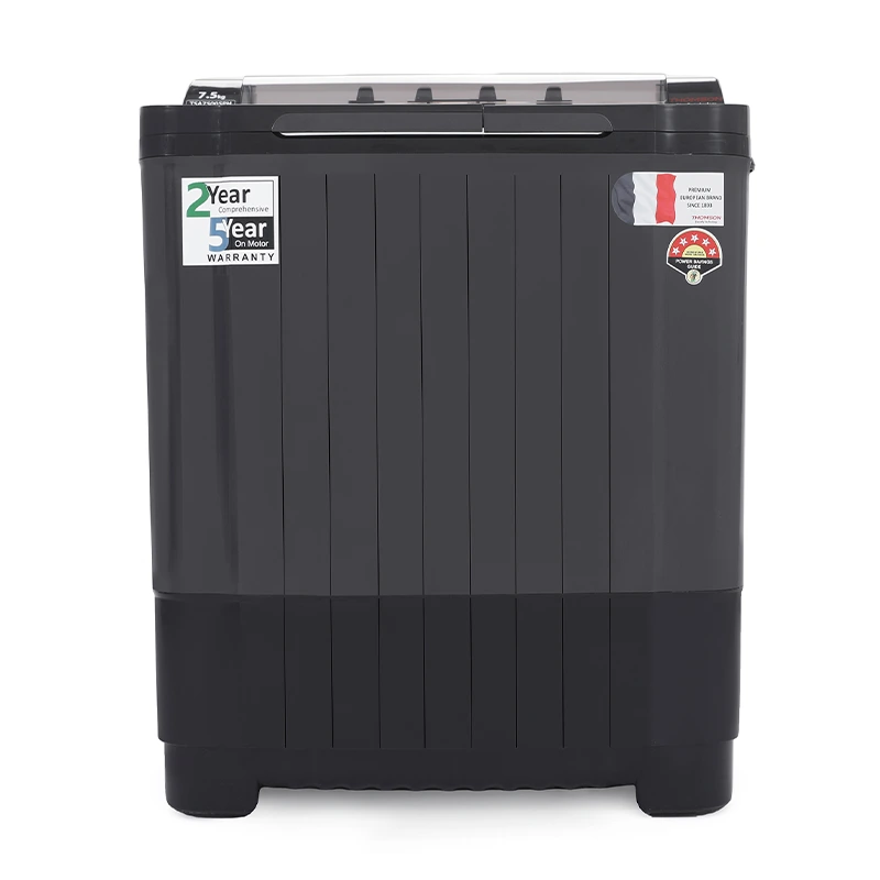 Thomson 7.5 kg Semi Automatic Top Load Washing Machine Black, Grey (TSA7500SPH)