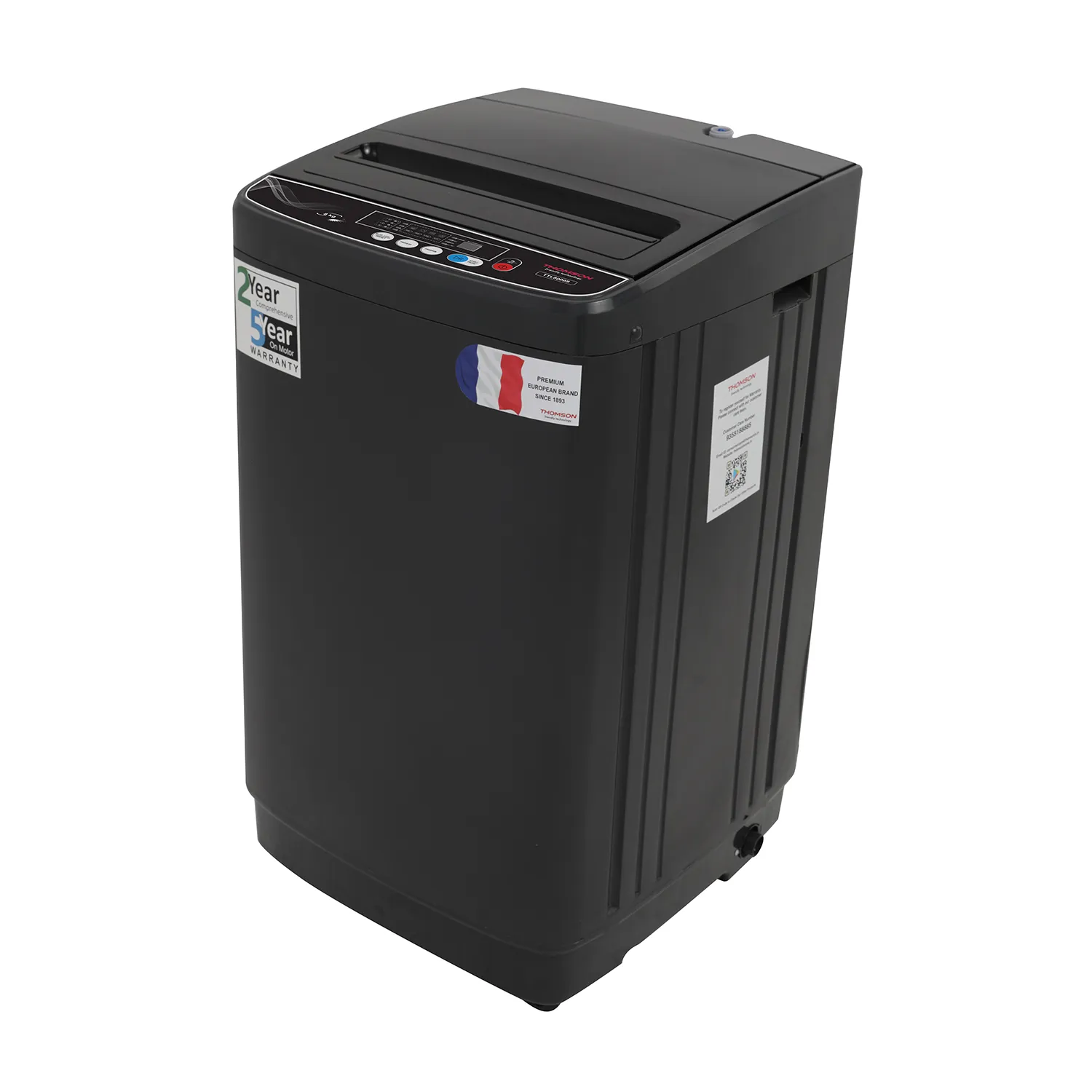 Thomson 8 kg PureWash Fully Automatic Top Load Washing Machine Grey  (TTL8000S) view 7