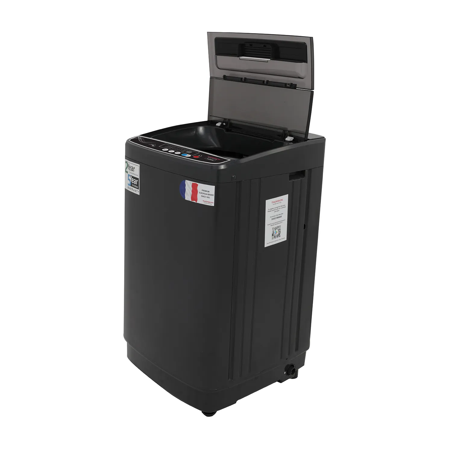 Thomson 8 kg PureWash Fully Automatic Top Load Washing Machine Grey  (TTL8000S) view 8