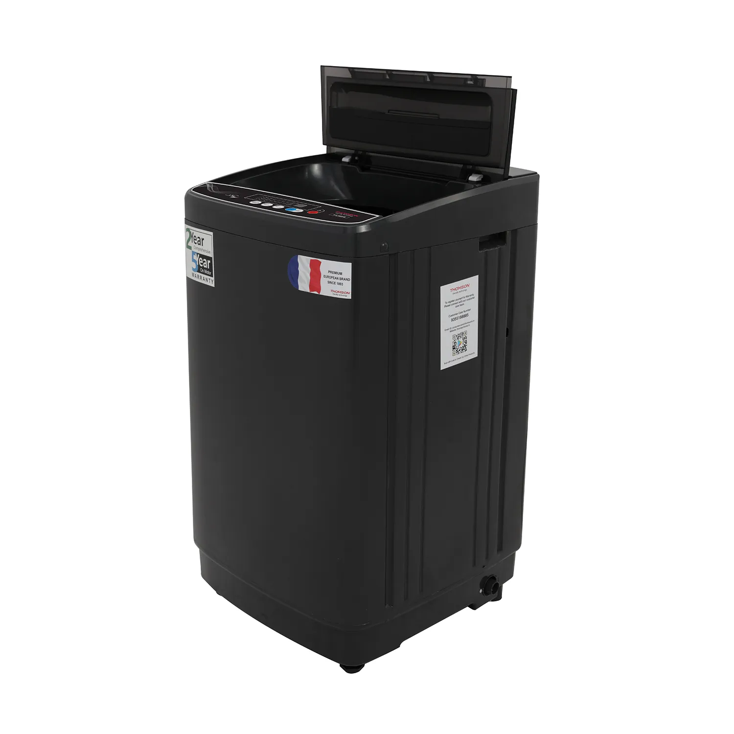 Thomson 8 kg PureWash Fully Automatic Top Load Washing Machine Grey  (TTL8000S) view 9